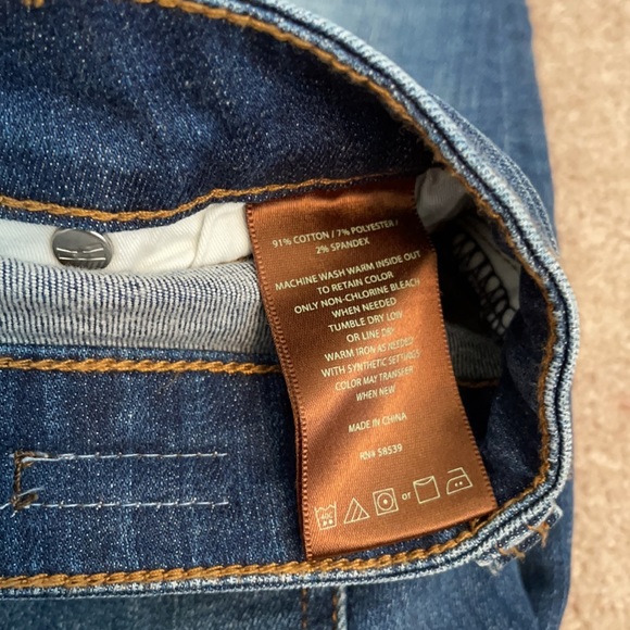 NWOT - never worn.  Kut from the Kloth Connie Ankle skinny jeans size 8 - Picture 4 of 8